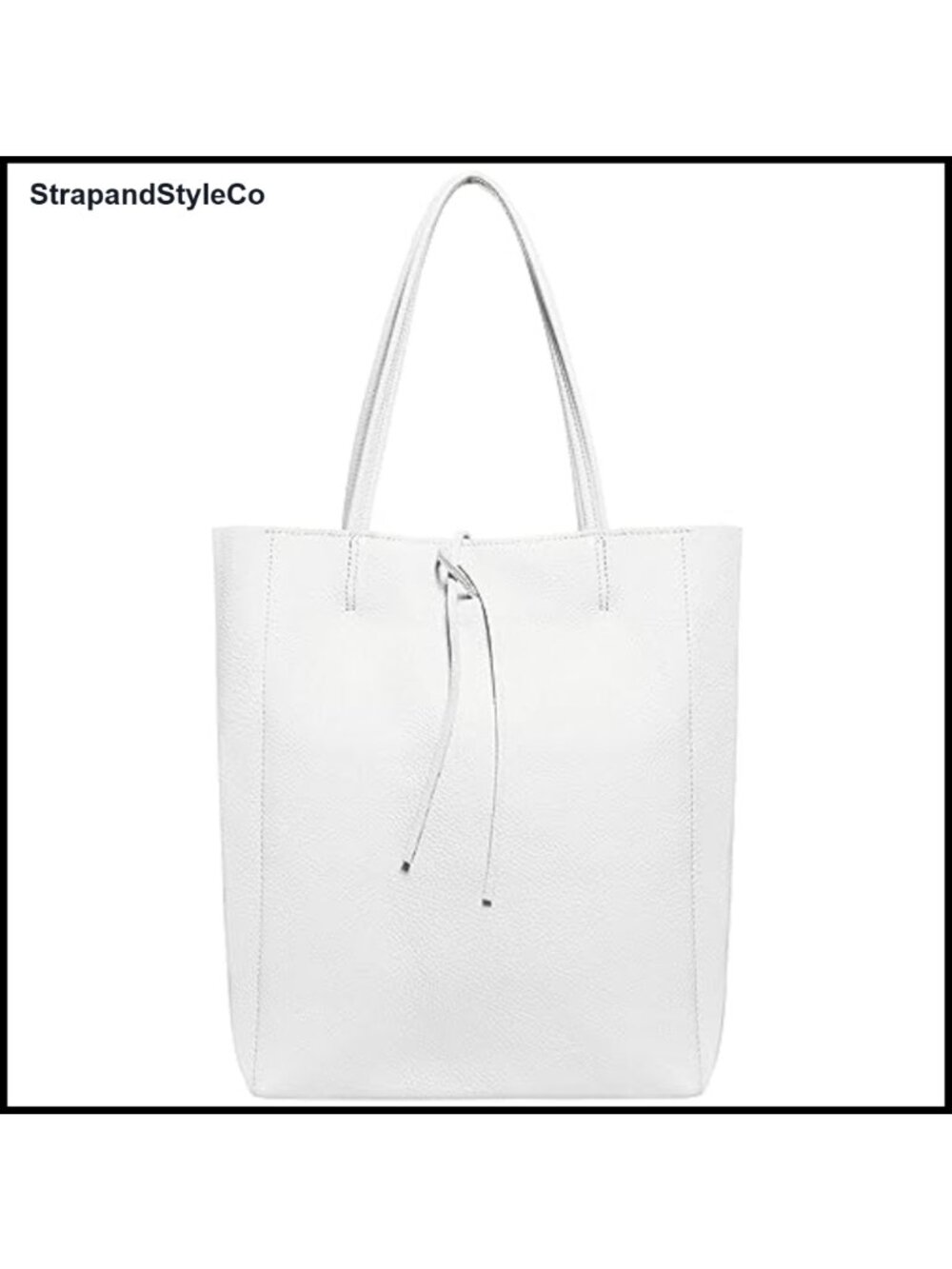Full-Grain Italian Leather Slouchy Tote Bag Large Lightweight Women Purse